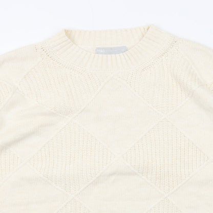 Womens UK Size L Marks and Spencer Beige Pullover Jumper
