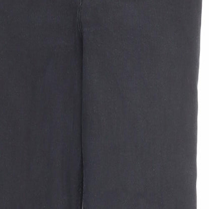 Topshop Womens Black Cotton Skinny Jeans Size 26 in L30 in Regular Zip