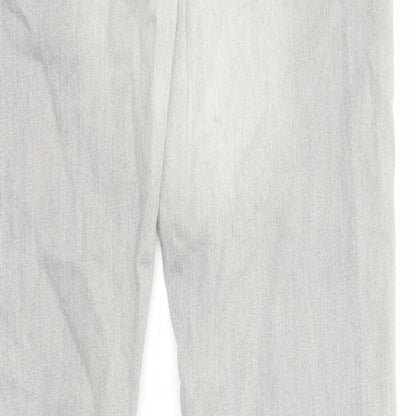 H&M Mens Grey Cotton Skinny Jeans Size 31 in L32 in Slim Zip