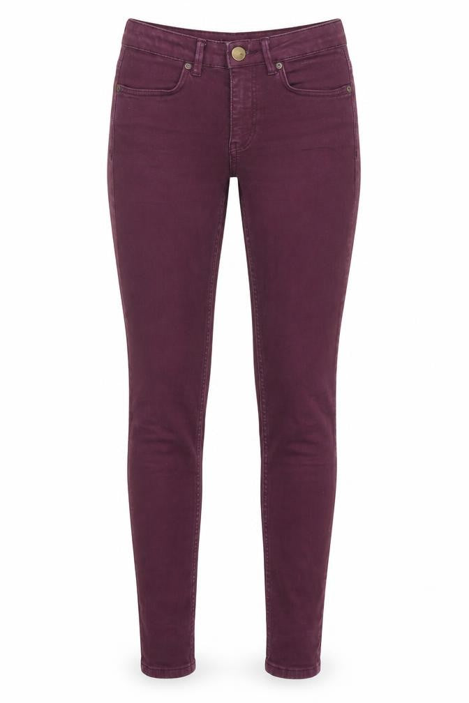 Womens UK Size 8 Oasis Regular Fit Skinny Purple Jeans