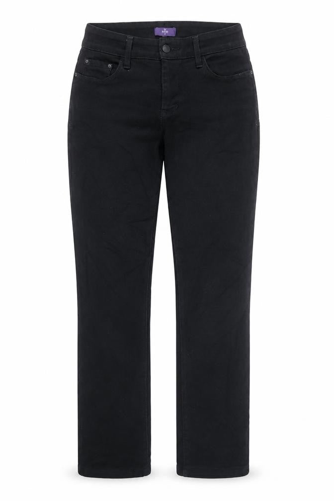 Womens UK Size 6 NYJD Regular Fit Straight Black Jeans