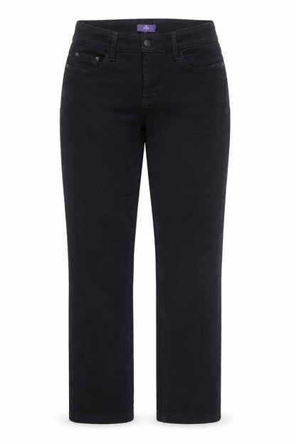 Womens UK Size 6 NYJD Regular Fit Straight Black Jeans