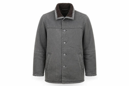 Mens UK Size S Steve Kettle Grey Overcoat