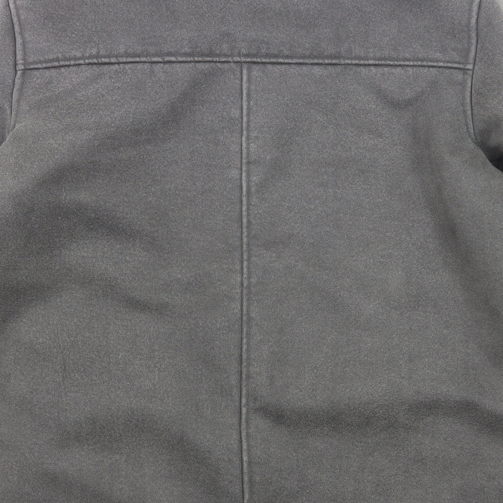Mens UK Size S Steve Kettle Grey Overcoat