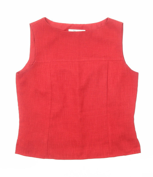 Womens UK Size 12 Klass Red Basic Tank