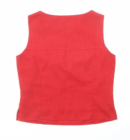 Womens UK Size 12 Klass Red Basic Tank