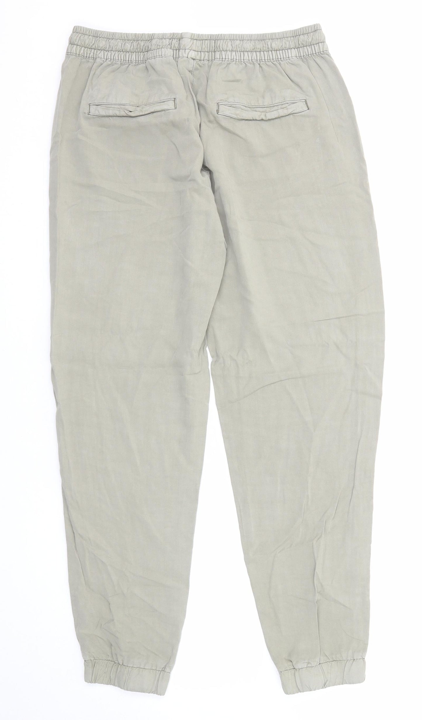 Womens UK Size 10 H&M Regular Fit Sweatpants Green Trousers