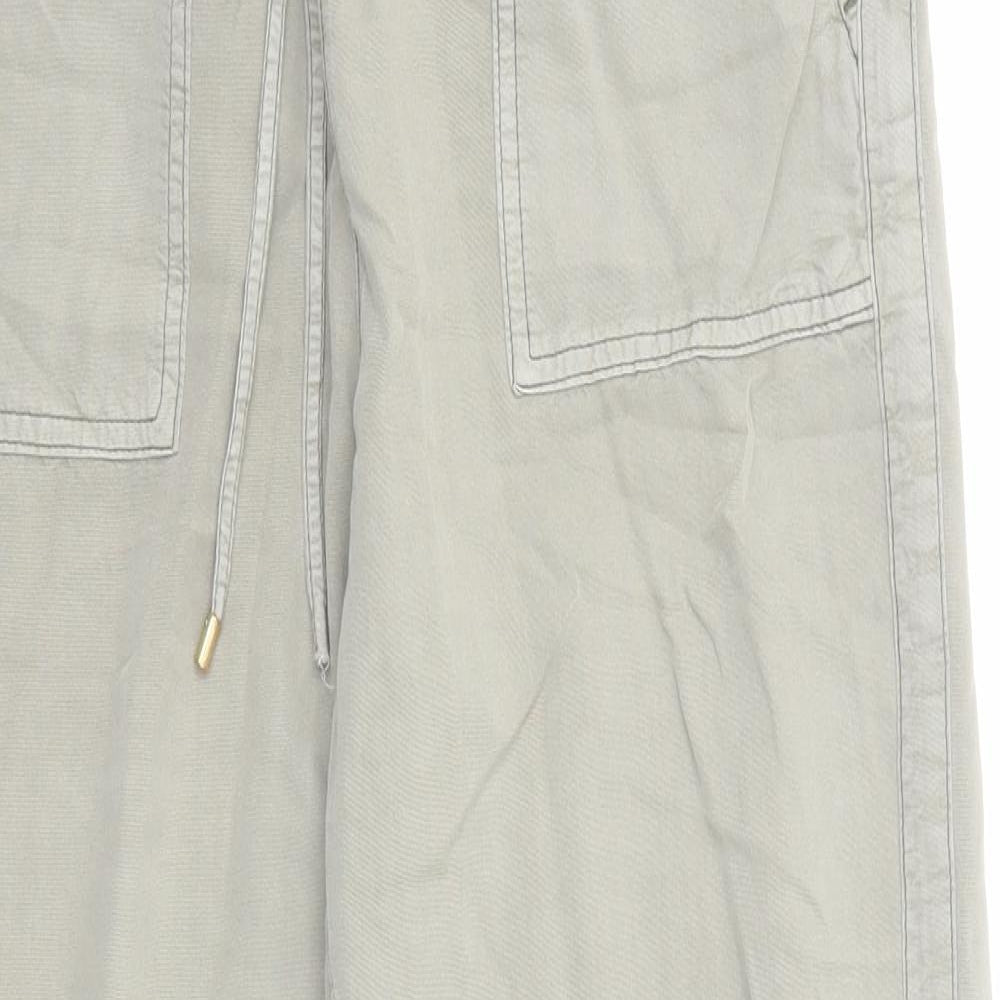 Womens UK Size 10 H&M Regular Fit Sweatpants Green Trousers