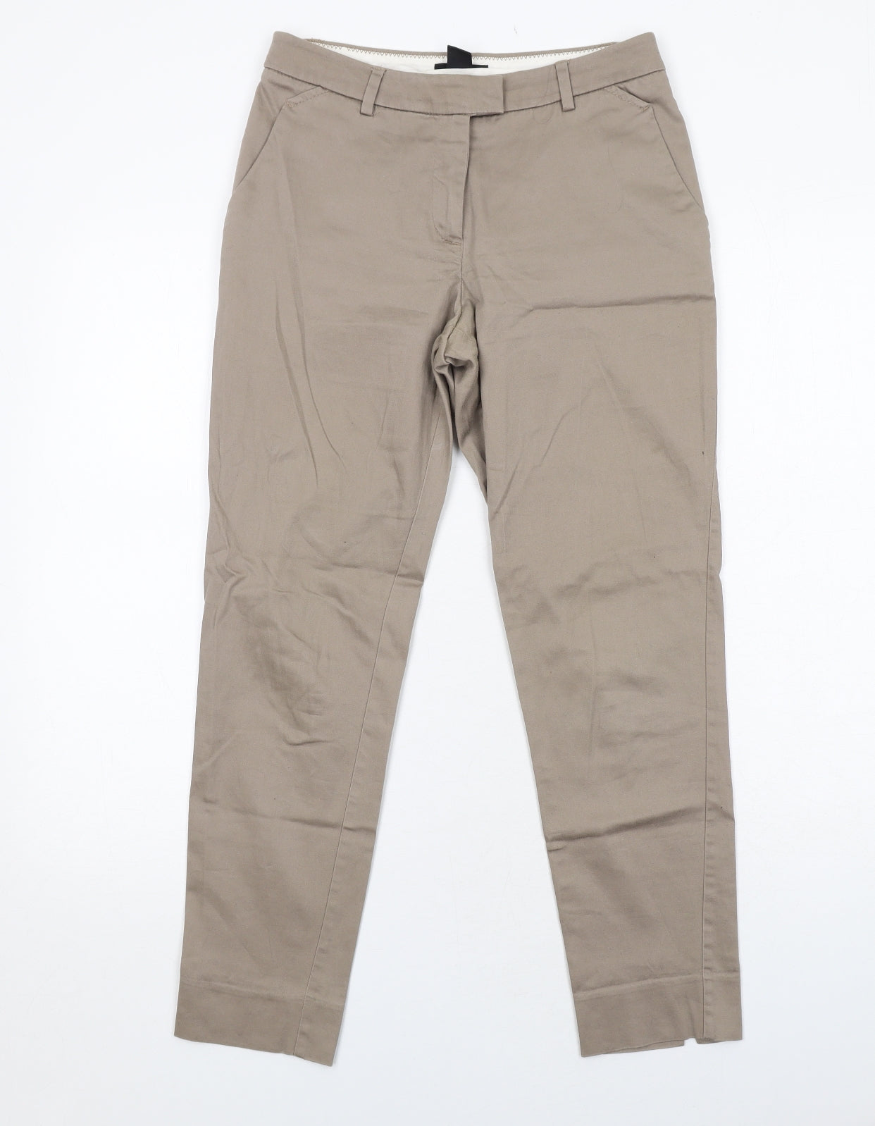 Womens UK Size 6 H&M Regular Fit Carrot Brown Trousers