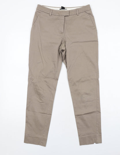 Womens UK Size 6 H&M Regular Fit Carrot Brown Trousers