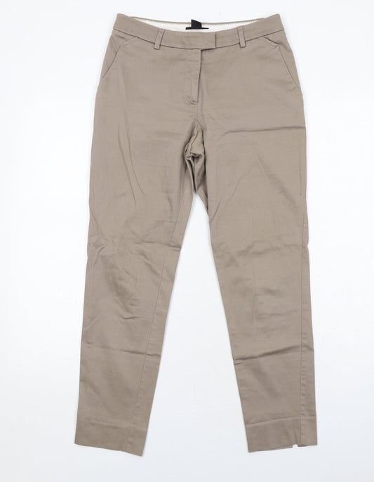 Womens UK Size 6 H&M Regular Fit Carrot Brown Trousers