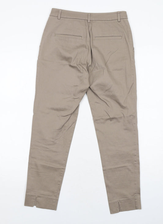 Womens UK Size 6 H&M Regular Fit Carrot Brown Trousers