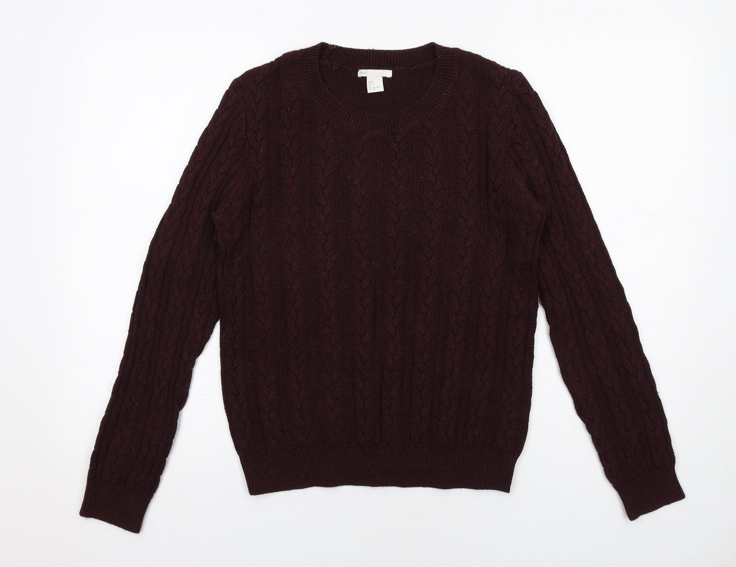 Womens UK Size S H&M Purple Pullover Jumper