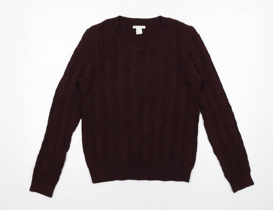 Womens UK Size S H&M Purple Pullover Jumper