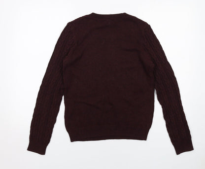 Womens UK Size S H&M Purple Pullover Jumper
