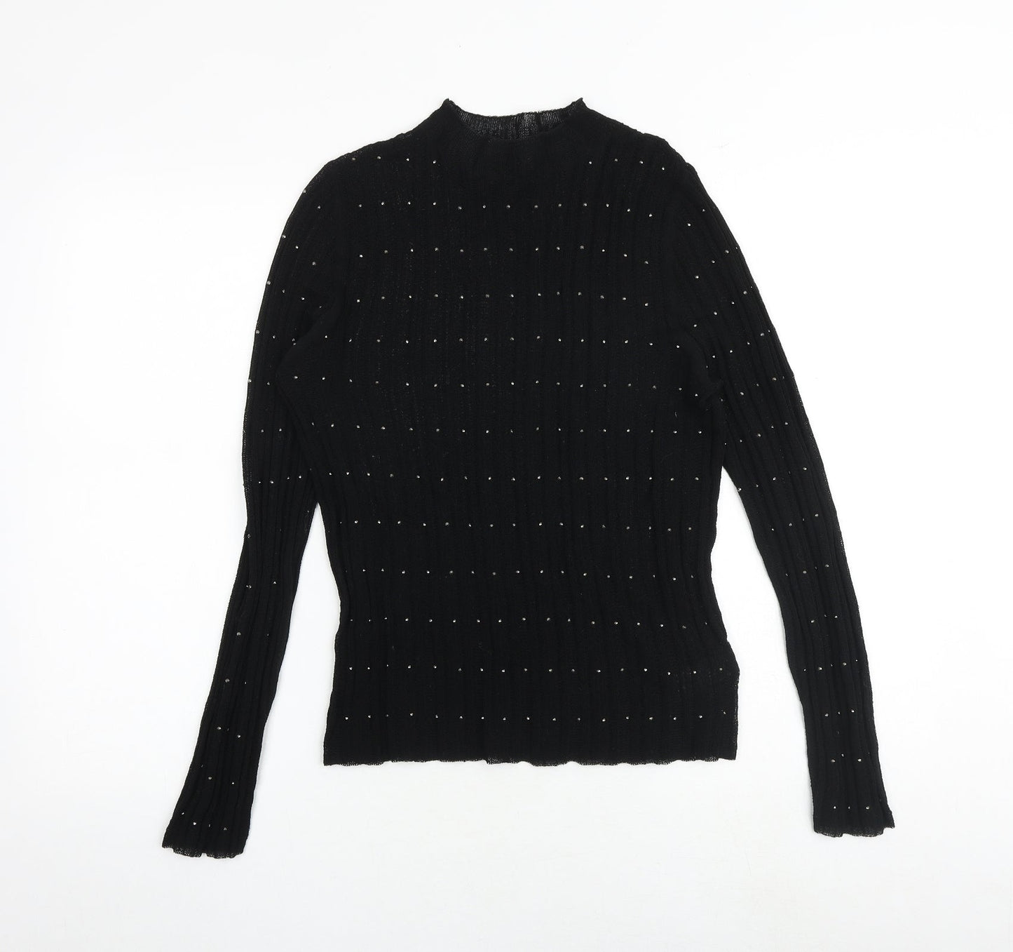 Womens UK Size 12 NEXT Black Basic Blouse