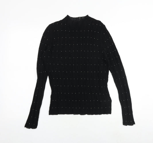 Womens UK Size 12 NEXT Black Basic Blouse