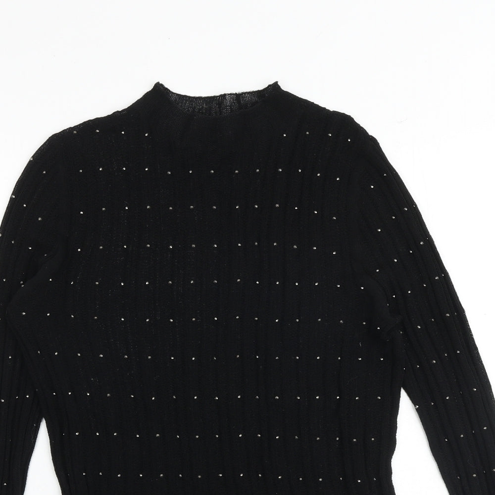 Womens UK Size 12 NEXT Black Basic Blouse