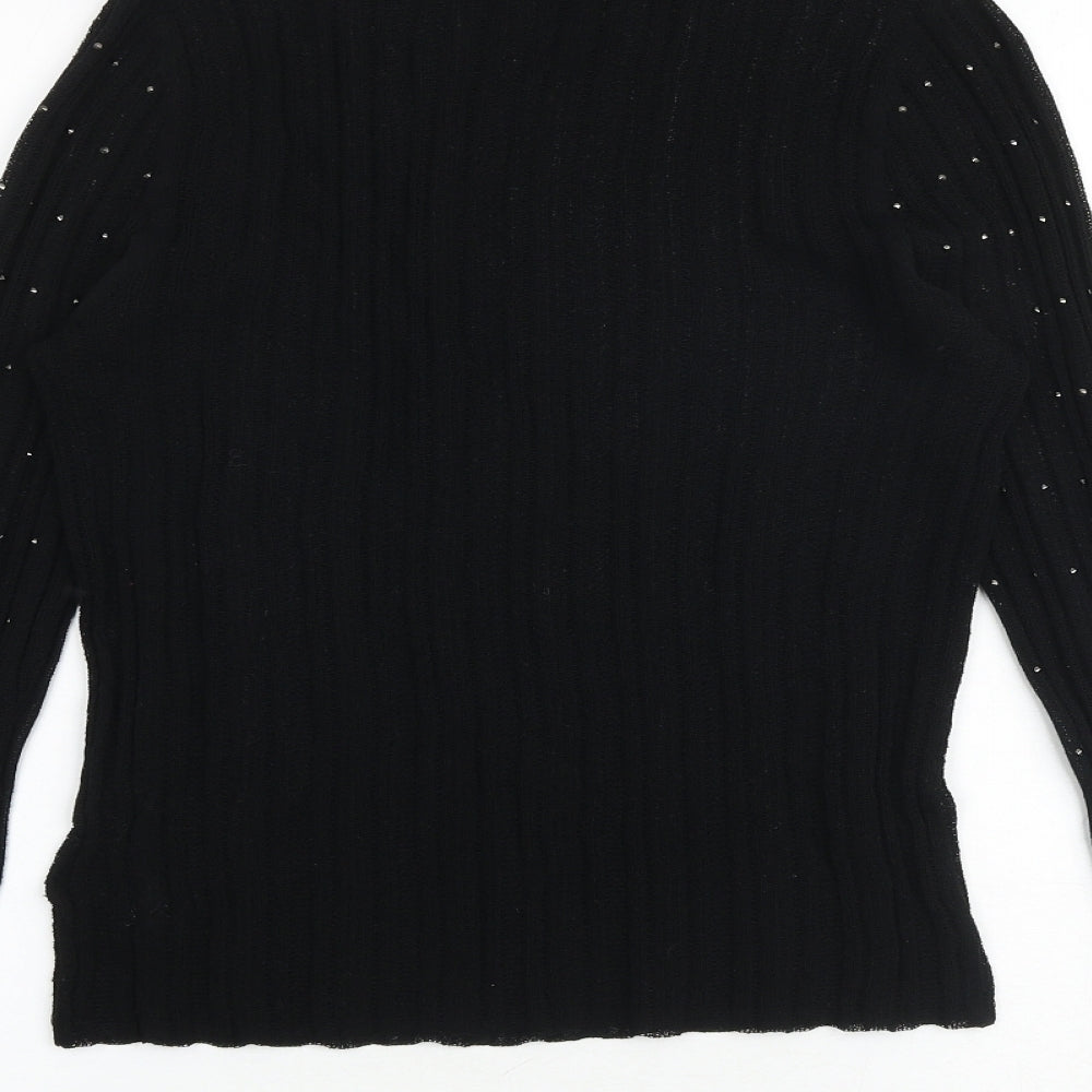 Womens UK Size 12 NEXT Black Basic Blouse