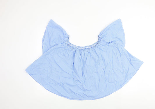 Womens UK Size 12 New Look Blue Basic Blouse