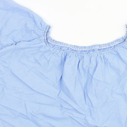 Womens UK Size 12 New Look Blue Basic Blouse
