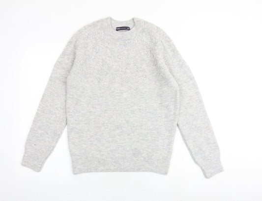 Womens UK Size S Marks and Spencer Grey Pullover Jumper