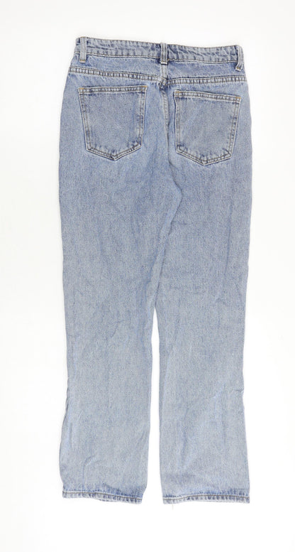 Womens UK Size 8 Momokrom Regular Fit Straight Blue Jeans