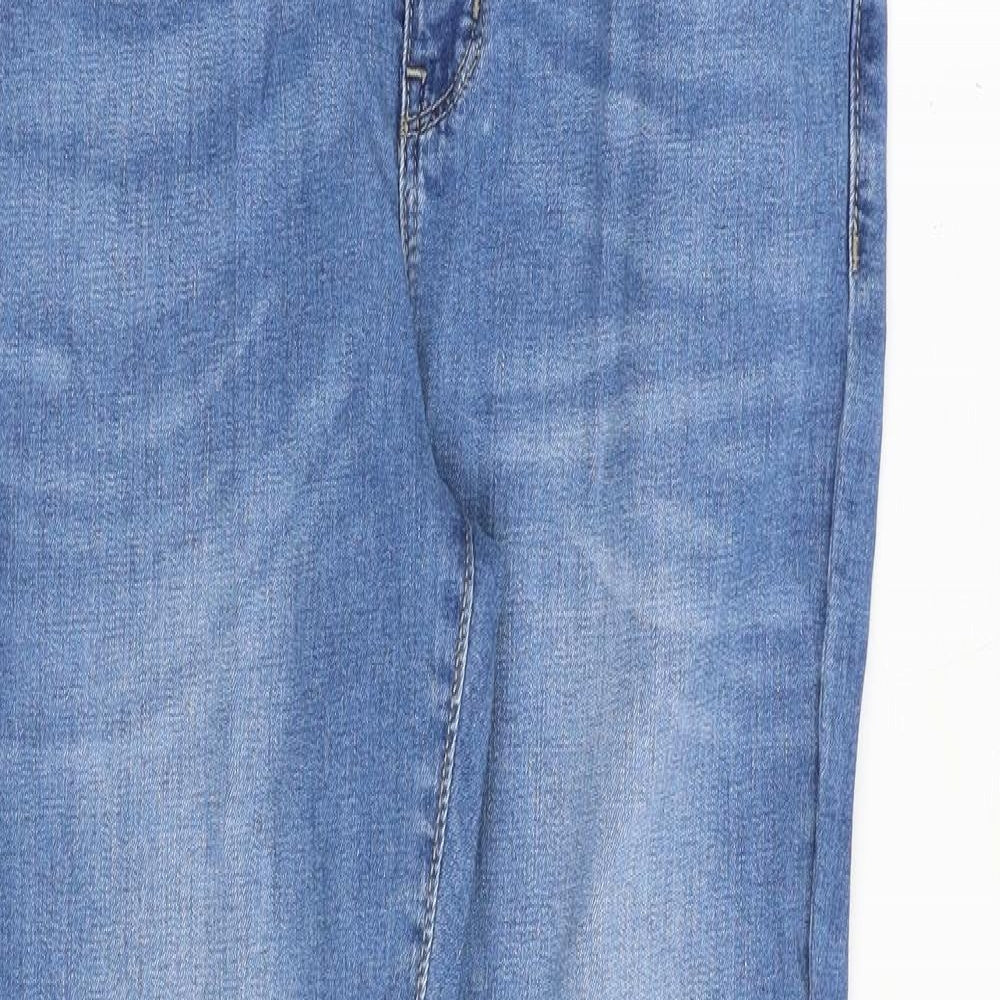 Monsoon Womens Blue Cotton Skinny Jeans Size 8 Slim Zip