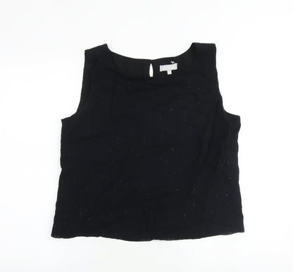 Womens UK Size 16 JFW Black Basic Blouse