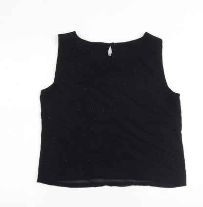 Womens UK Size 16 JFW Black Basic Blouse