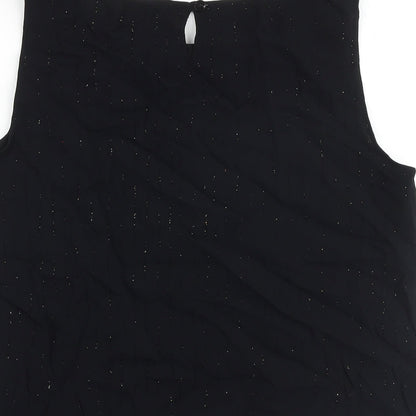 Womens UK Size 16 JFW Black Basic Blouse