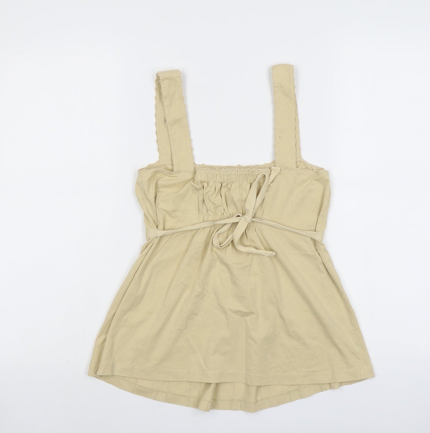 Womens UK Size M Mango Beige Basic Tank