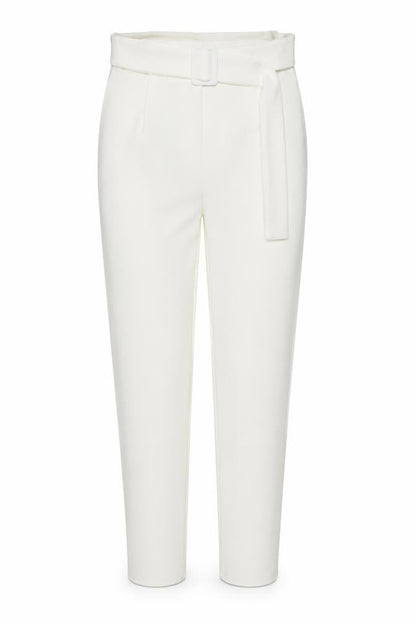 Womens UK Size 8 Boohoo Regular Fit Chino Ivory Trousers