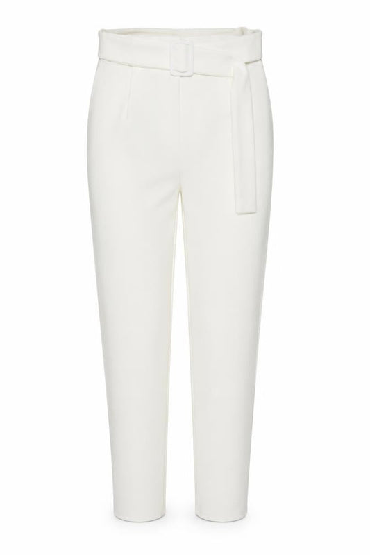 Womens UK Size 8 Boohoo Regular Fit Chino Ivory Trousers