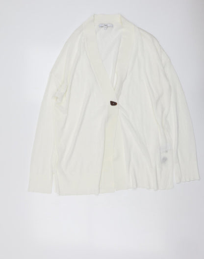 Womens UK Size M NEXT Ivory Cardigan Jumper