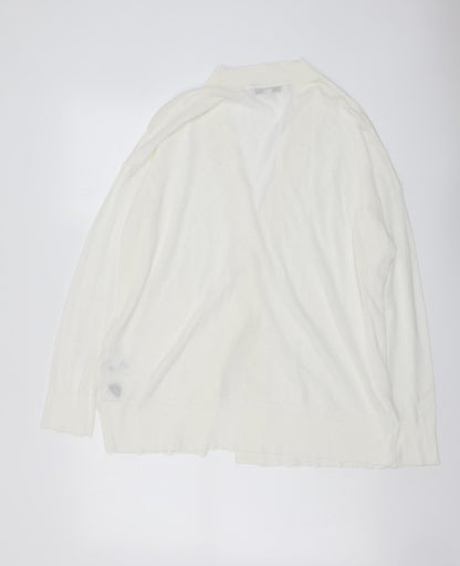 Womens UK Size M NEXT Ivory Cardigan Jumper