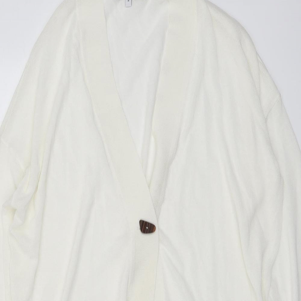 Womens UK Size M NEXT Ivory Cardigan Jumper