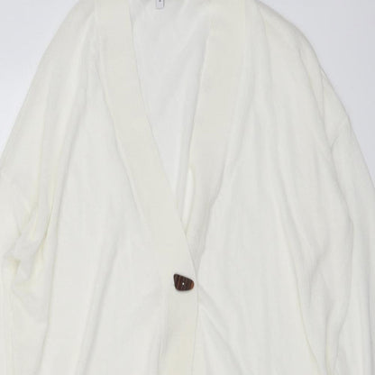 Womens UK Size M NEXT Ivory Cardigan Jumper