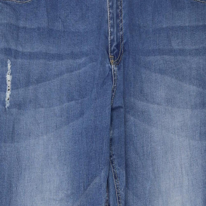 Indigo Womens Blue Cotton Skinny Jeans Size 38 in L29 in Regular Button