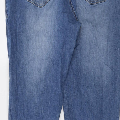 Indigo Womens Blue Cotton Skinny Jeans Size 38 in L29 in Regular Button