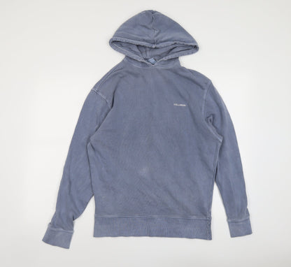 Mens UK Size XS COLLUSION Blue Pullover Hoodie