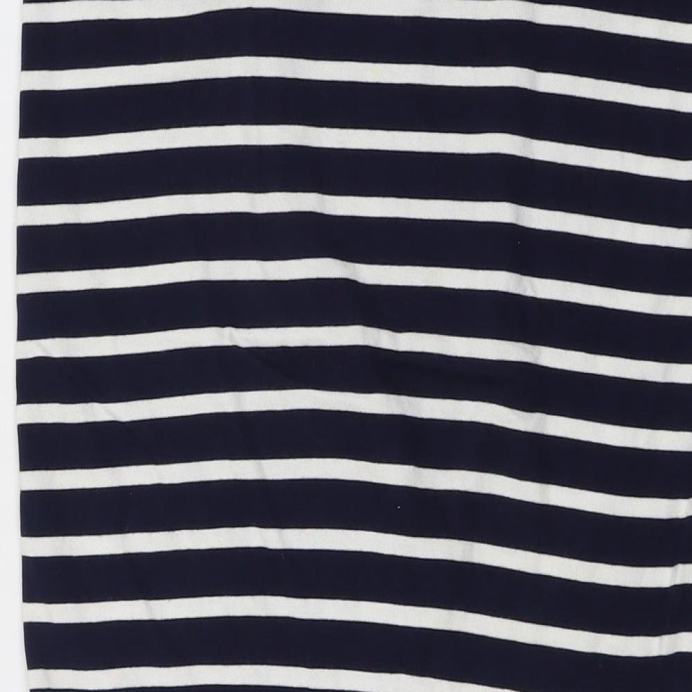 Gap Womens Blue Striped Cotton Straight & Pencil Skirt Size M