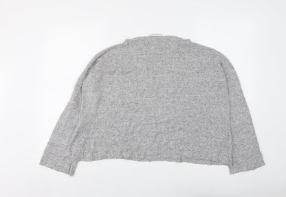 Womens UK Size S Zara Grey Pullover Jumper