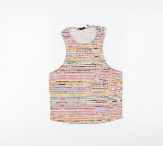 Womens UK Size 12 ASOS Multicoloured Basic Tank