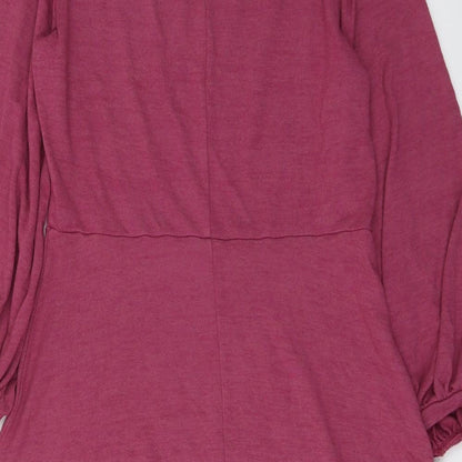Gap Womens Purple Polyester Fit & Flare Size M Round Neck Pullover