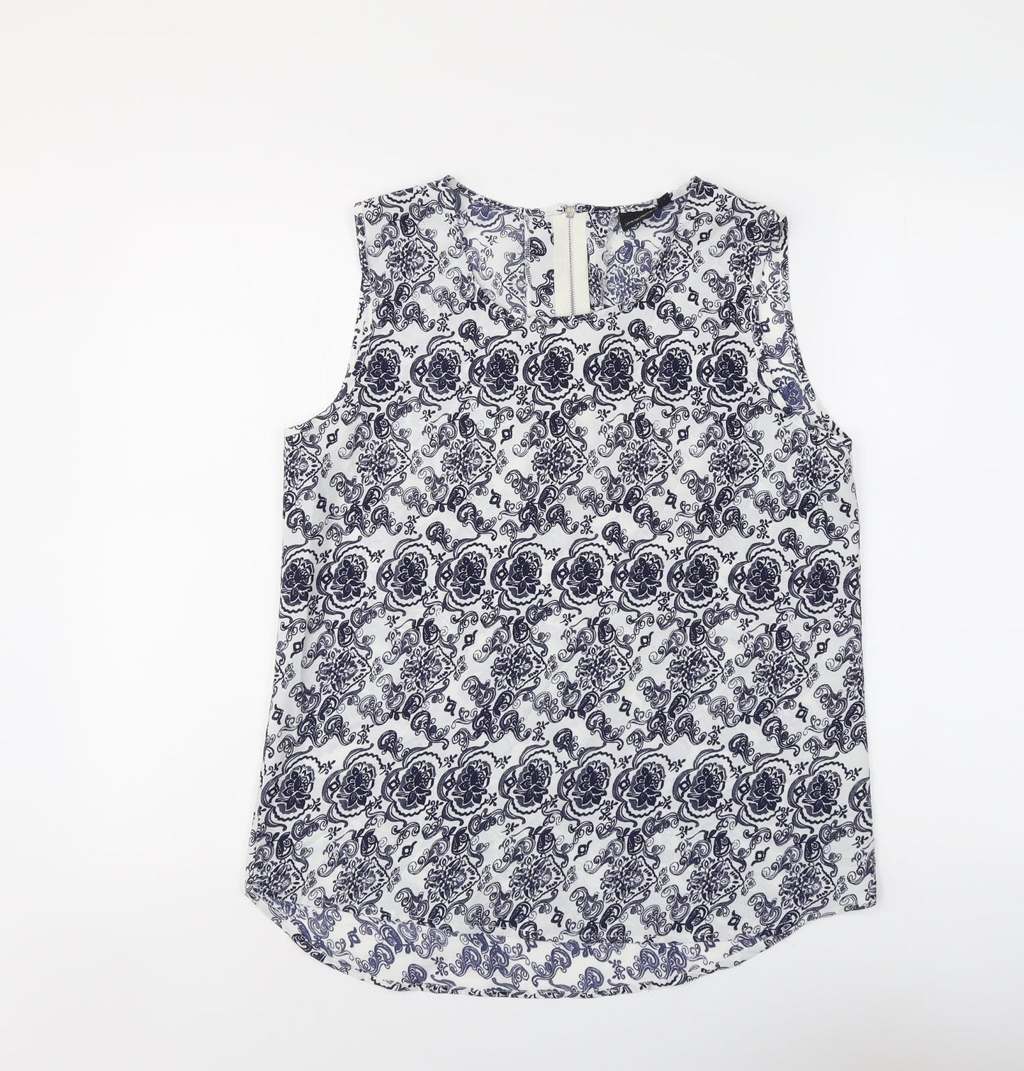 Womens UK Size 12 Kushi Blue Basic Blouse