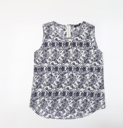 Womens UK Size 12 Kushi Blue Basic Blouse