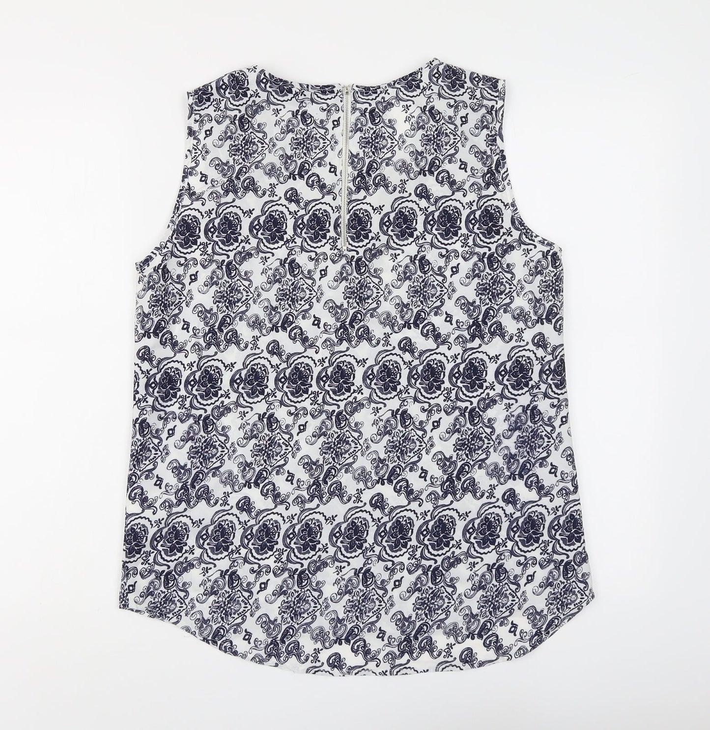 Womens UK Size 12 Kushi Blue Basic Blouse