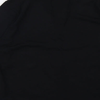 Kasper Womens Black V-Neck Viscose Pullover Jumper Size XL