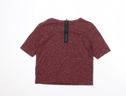 Womens UK Size 6 Topshop Red Pullover Jumper